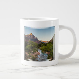 Sonnenaufgang über dem Watchman Jumbo-Tasse