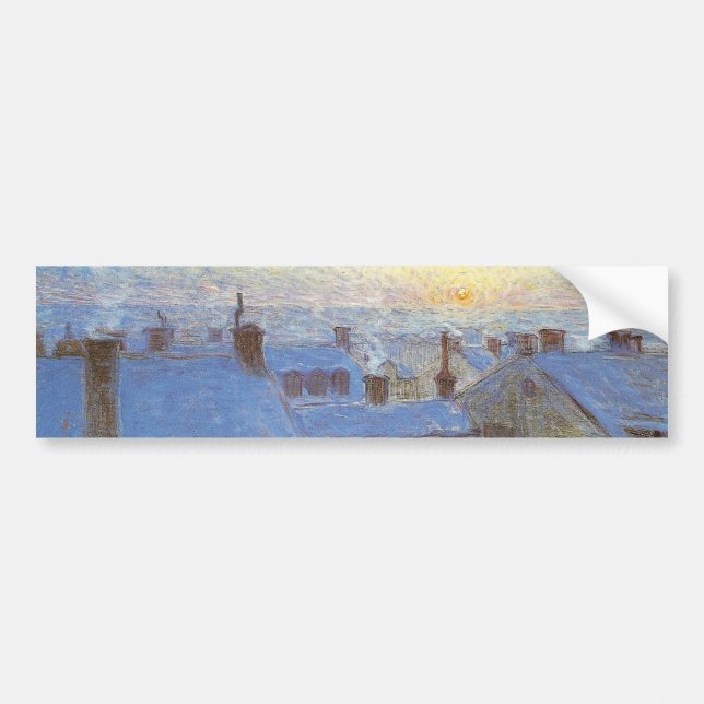 Sonnenaufgang über den Rooftops (von Eugène Jansso Autoaufkleber (Vorne)