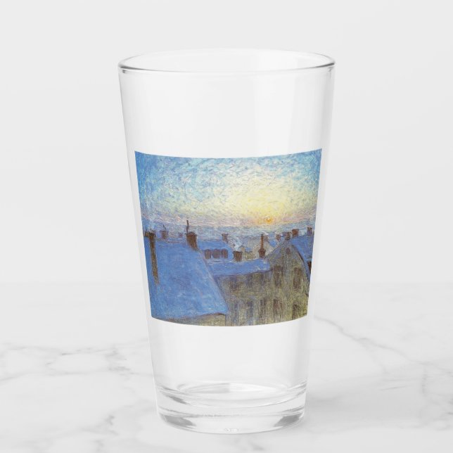 Sonnenaufgang über den Rooftops (von Eugène Jansso Glas (Vorderseite)