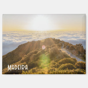 Sonnenaufgang über den Wolken in Madeira, Pico Rui Magnet