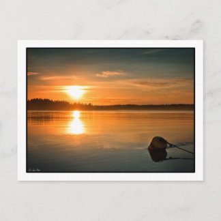 Sonnenaufgang über der Bucht von Passamaquoddy. Po Postkarte