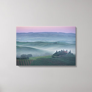 Sonnenaufgang über einer leinwanddruck
