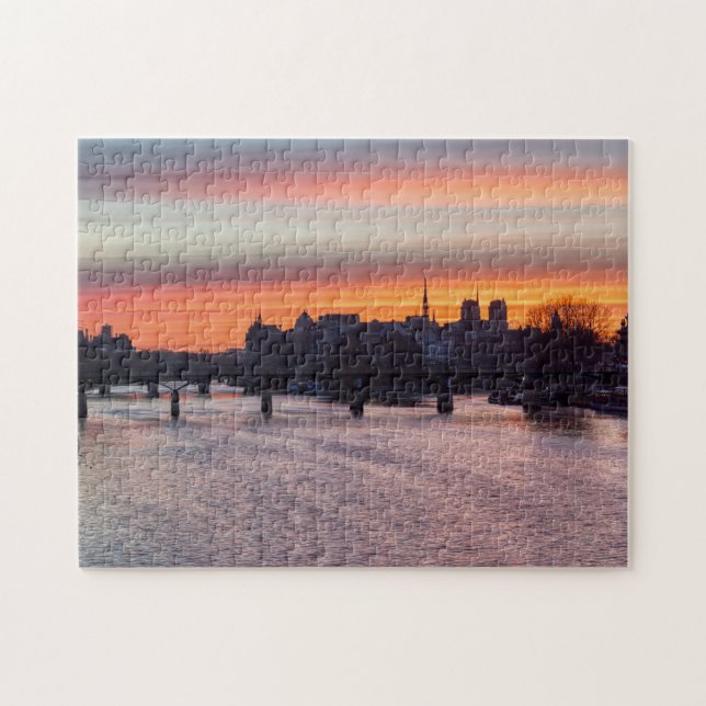 Sonnenaufgang über Ile de la Cite und Notre Dame - (Horizontal)