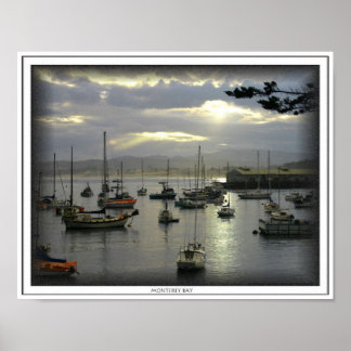 Sonnenaufgang über Monterey Bay Print Poster