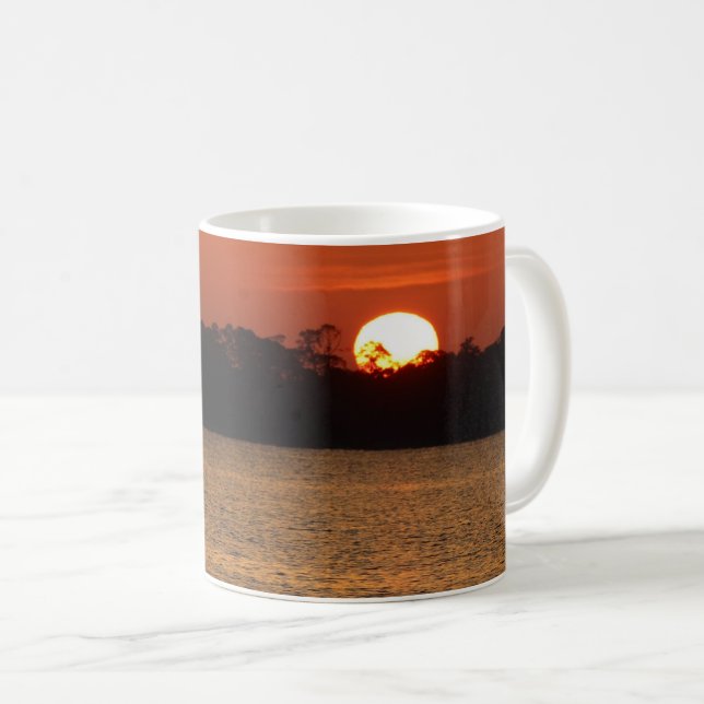 Sonnenaufgang über Perdido Bay Kaffeetasse (VorderseiteRechts)