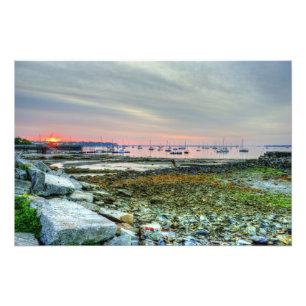 Sonnenaufgang über rockland Hafen Fotodruck