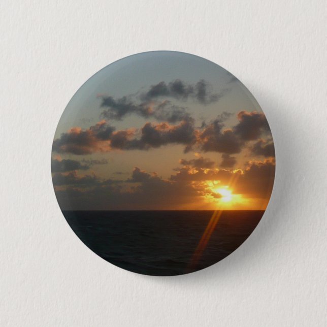 Sonnenaufgang über San Juan I Puerto Rico Button (Vorderseite)