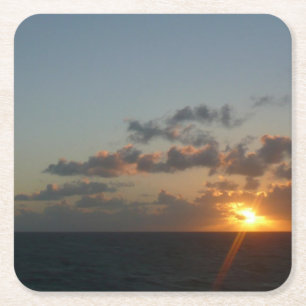 Sonnenaufgang über San Juan I Puerto Rico Rechteckiger Pappuntersetzer