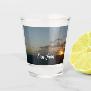 Sonnenaufgang über San Juan I Puerto Rico Schnapsglas