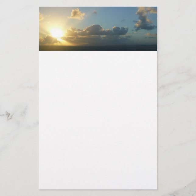 Sonnenaufgang über San Juan II Puerto Rico Briefpapier (Vorderseite)