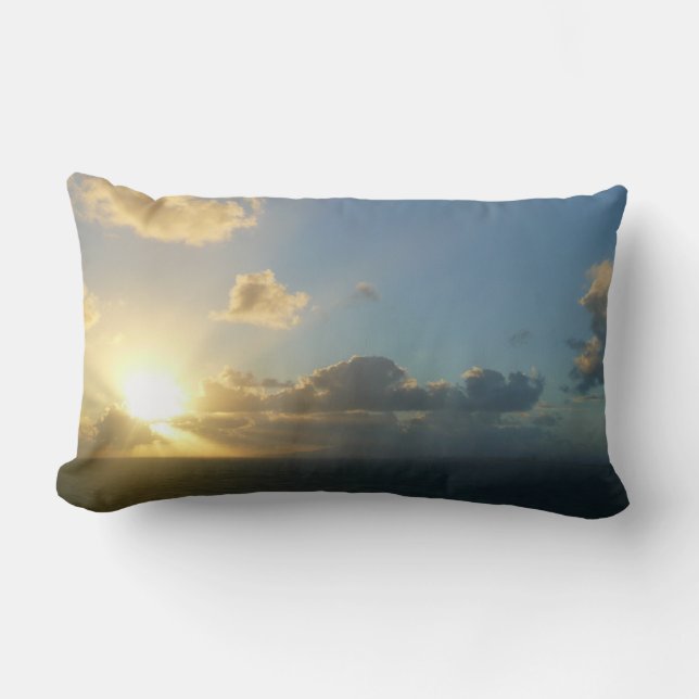 Sonnenaufgang über San Juan II Puerto Rico Lendenkissen (Vorderseite)