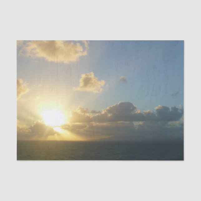 Sonnenaufgang über San Juan II Puerto Rico Seidenpapier (Vorderseite)