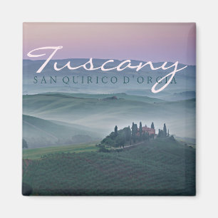 Sonnenaufgang über San Quirico d'Orcia Magnet