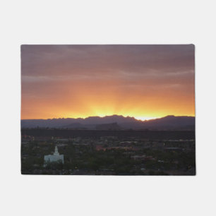Sonnenaufgang über St. George Utah Landschaft Fußmatte