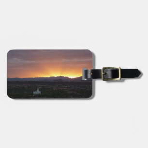 Sonnenaufgang über St. George Utah Landschaft Gepäckanhänger