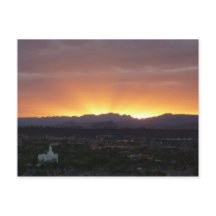 Sonnenaufgang über St. George Utah Landschaft
