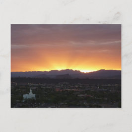 Sonnenaufgang über St. George Utah Landschaft Postkarte