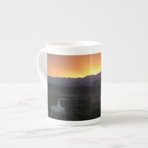 Sonnenaufgang über St. George Utah Landschaft Prozellantasse