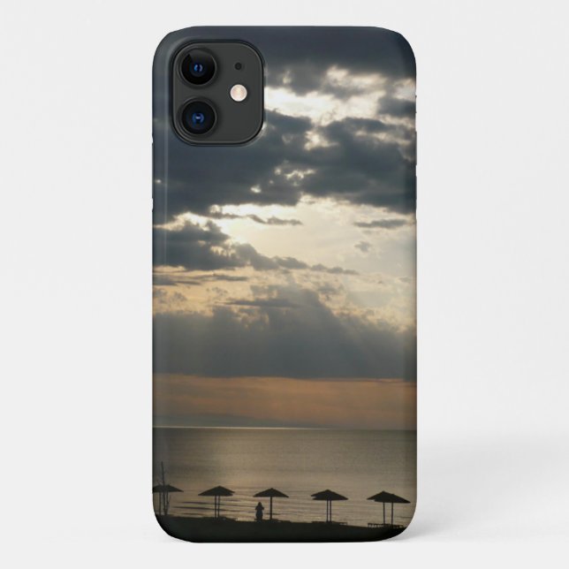 Sonnenaufgang über Strand in Griechenland Landscha Case-Mate iPhone Hülle (Rückseite)