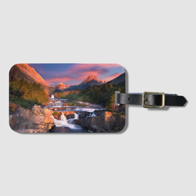 Sonnenaufgang über Swiftcurrent Nebenfluss Gepäckanhänger (Vorderseite (Horizontal))