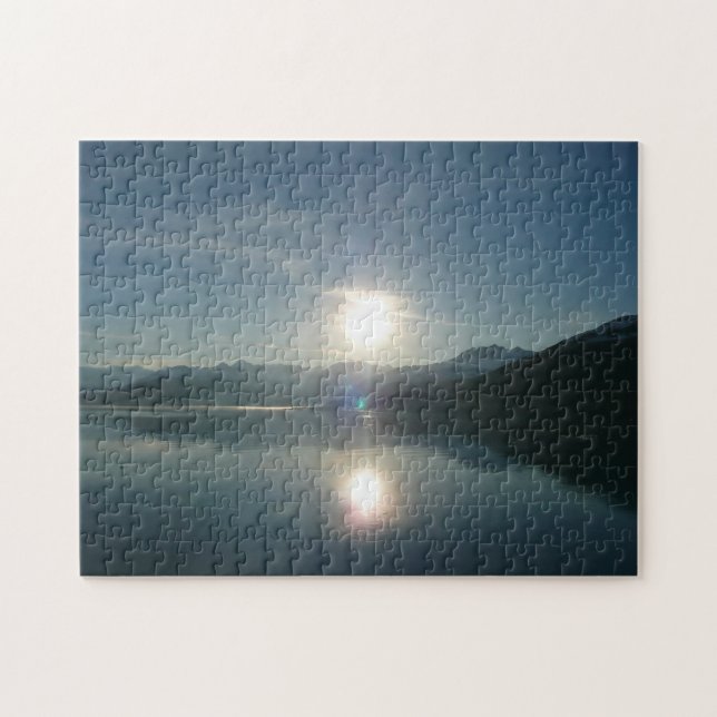 Sonnenaufgang über Uni Fjord Alaska Fotografie (Horizontal)