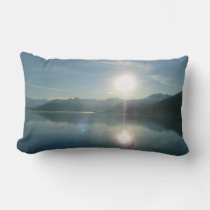 Sonnenaufgang über Uni Fjord Alaska Fotografie Lendenkissen