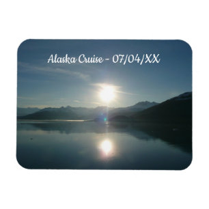 Sonnenaufgang über Uni Fjord Alaska Fotografie Magnet