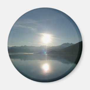 Sonnenaufgang über Uni Fjord Alaska Fotografie Magnet