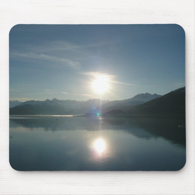 Sonnenaufgang über Uni Fjord Alaska Fotografie Mousepad (Vorne)