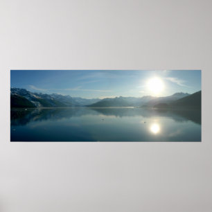 Sonnenaufgang über Uni Fjord Alaska Fotografie Poster