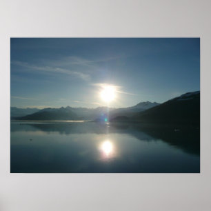 Sonnenaufgang über Uni Fjord Alaska Fotografie Poster