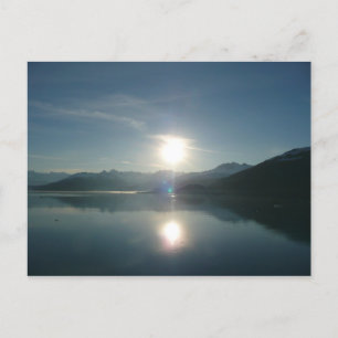 Sonnenaufgang über Uni Fjord Alaska Fotografie Postkarte