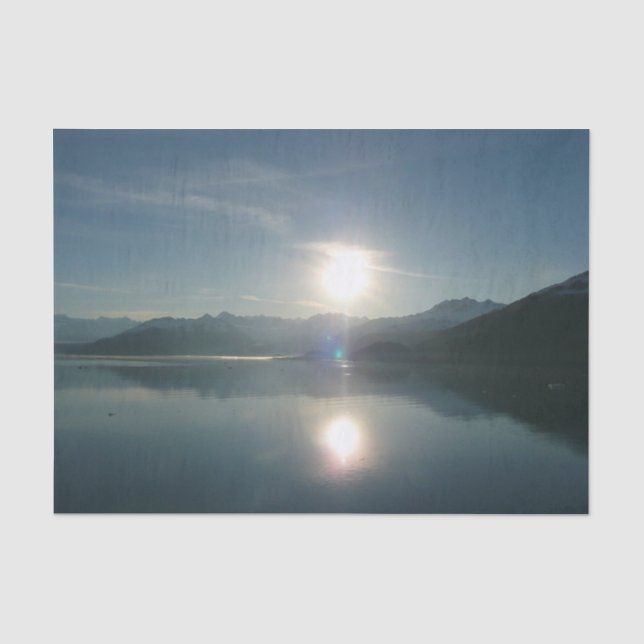 Sonnenaufgang über Uni Fjord Alaska Fotografie Seidenpapier (Vorderseite)