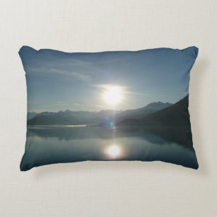 Sonnenaufgang über Uni Fjord Alaska Fotografie Zierkissen