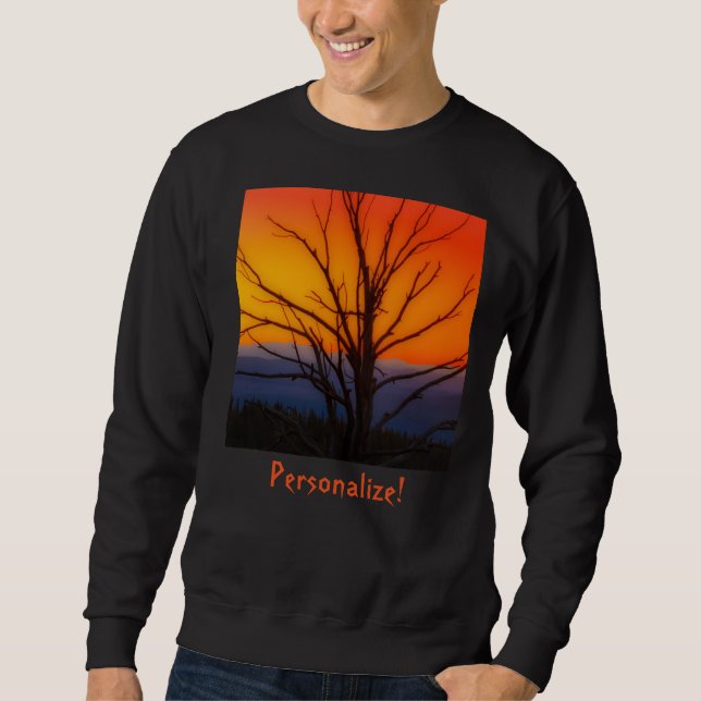 Sonnenaufgang über Yellowstone Nationalpark Sweatshirt (Vorderseite)