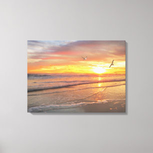 "Sonnenaufgang-Ufer-" Leinwand-Druck Alan Giana Leinwanddruck