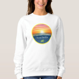 Sonnenaufgang und Schildkröte Sweatshirt