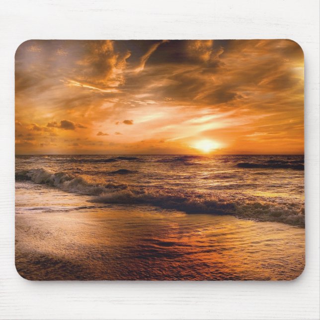 Sonnenaufgang und Seascape Mousepad (Vorne)