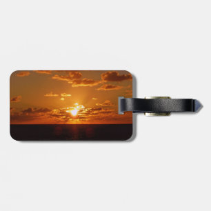 Sonnenaufgang- und Sonnenuntergang-Fotos Gepäckanhänger
