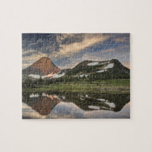 Sonnenaufgang und Spiegelung, Glacier-Nationalpark