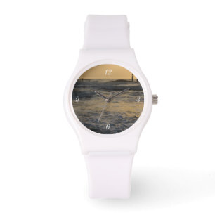 Sonnenaufgang und Tretboarding Armbanduhr