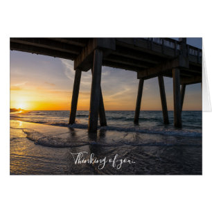 Sonnenaufgang unter Pensacola Pier Denken Sie an I