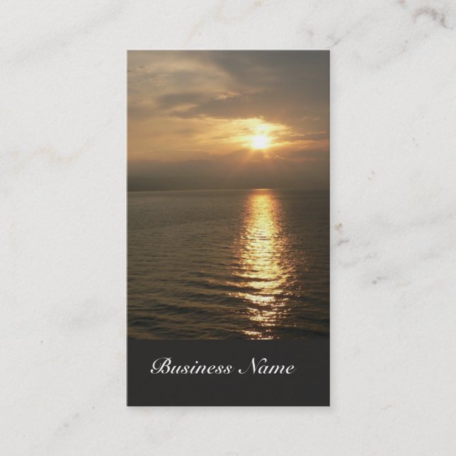 Sonnenaufgang-Visitenkarte Visitenkarte (Vorderseite)
