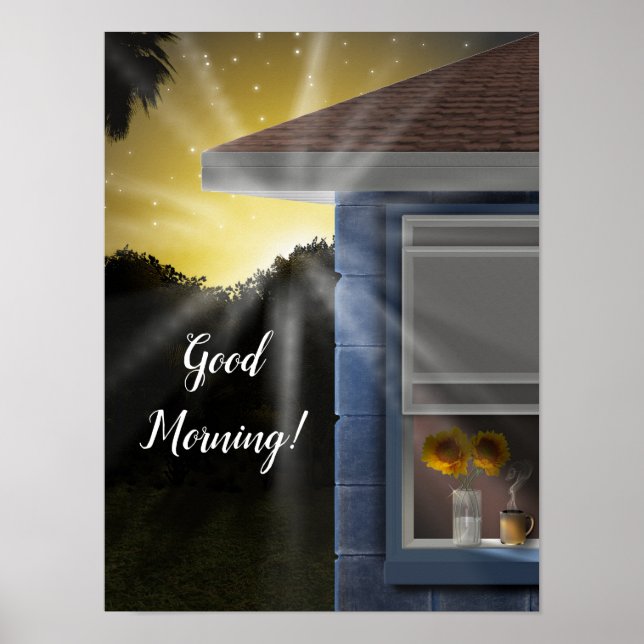 Sonnenaufgang von Sara Motolanez Poster (Vorne)