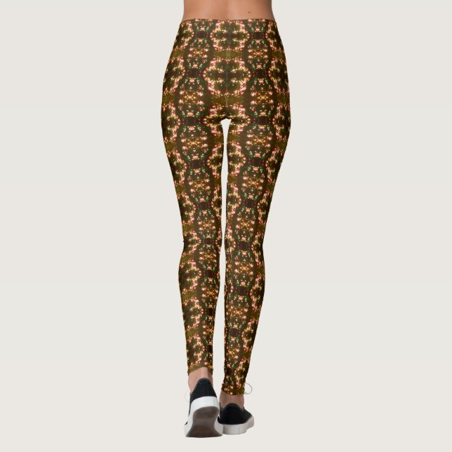 Sonnenaufgang Weihnachtslichter Geräuschkulisse 22 Leggings (Rückseite)