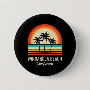 Sonnenaufgang Windansea Beach Palmen Kalifornien S Button