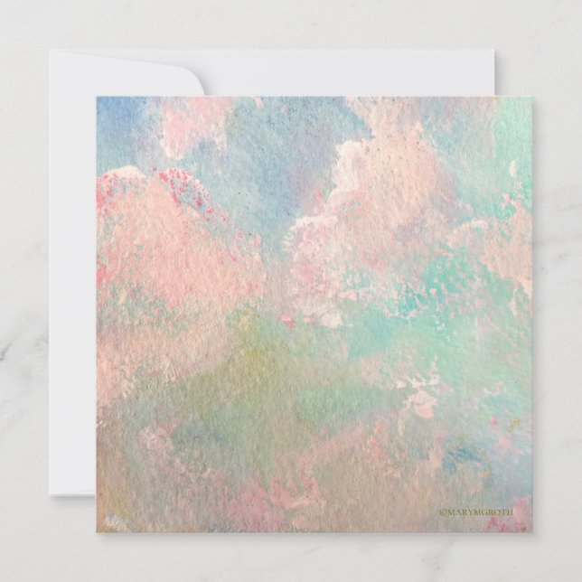 Sonnenaufgang Wolken Einladung (Vorderseite)