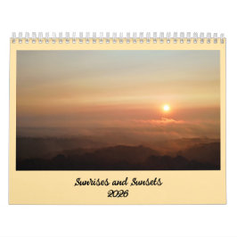 Sonnenaufgänge und Sonnenuntergänge 2026 Kalender
