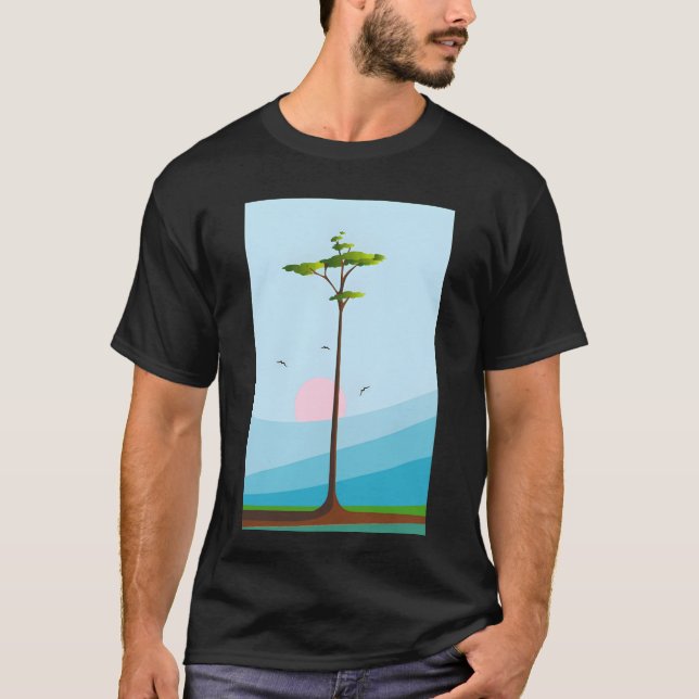 Sonnenaufgangs Freunde T-Shirt (Vorderseite)