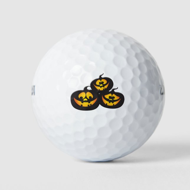 Sonnenausdrücke Halloween Pumpkins Golfball (Vorderseite)